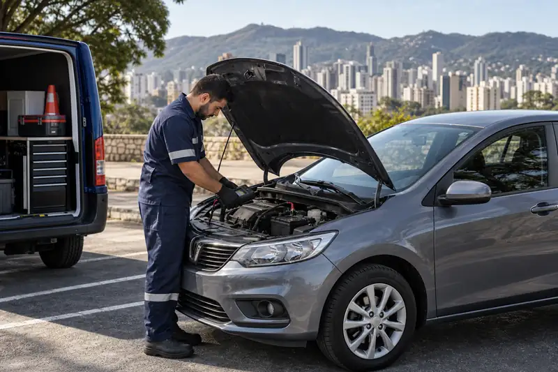 Socorro para bateria descarregada em carro em Belo Horizonte